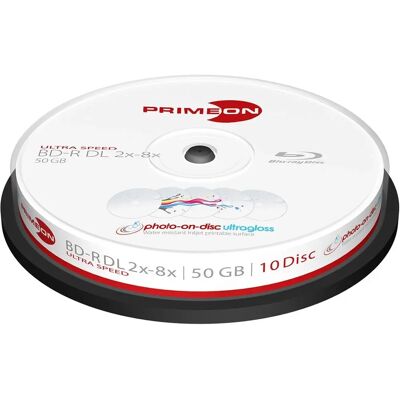 Primeon 50GB Dual Layer Blu-ray - Snelle Printable Primeon 50GB Dual Layer Blu-ray - Snelle Printable