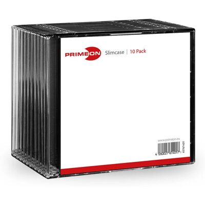 Primeon 2761401 Slimline Black Optical Disc Case - Optical Disc Case Primeon 2761401 Slimline Black Optical Disc Case - Optical Disc Case