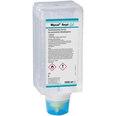Greven Myxal Sept Gel - Désinfectant pour les mains - 1000 ml - Publicité Greven Myxal Sept Gel - Désinfectant pour les mains - 1000 ml - Publicité