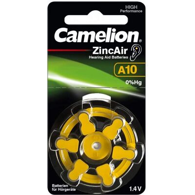 Camelion A10 Zink-Luft-Hörgerätebatterien - 6er Pack Camelion A10 Zink-Luft-Hörgerätebatterien - 6er Pack