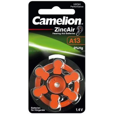 Batteria per apparecchio acustico Camelion Zinc-Air Arancione - Batteria per apparecchio acustico Batteria per apparecchio acustico Camelion Zinc-Air Arancione - Batteria per apparecchio acustico