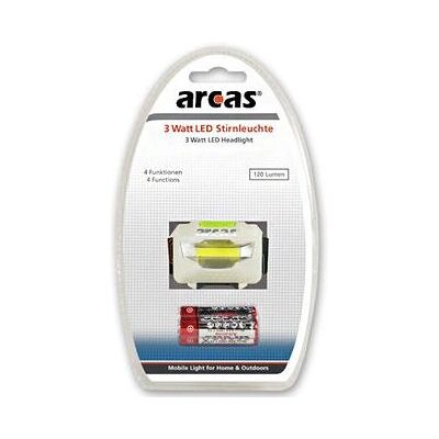 Arcas 30710014 LED Kopflampe - 120 Lumen, Weiß, Kunststoff Arcas 30710014 LED Kopflampe - 120 Lumen, Weiß, Kunststoff