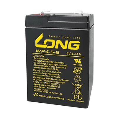 Batteria al piombo Long WP4.5-6 - 6V 4.5Ah - Ricaricabile Batteria al piombo Long WP4.5-6 - 6V 4.5Ah - Ricaricabile
