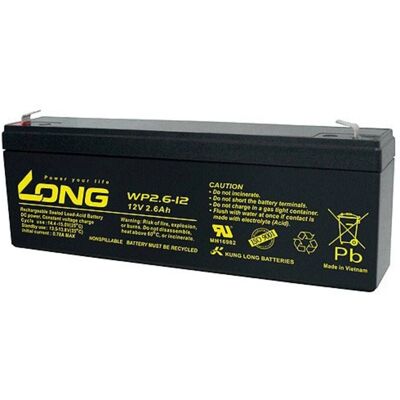 Varumärke WP2.6-12 Batteri av Bly 12V 2.6Ah - Kompakt, Underhållsfri Varumärke WP2.6-12 Batteri av Bly 12V 2.6Ah - Kompakt, Underhållsfri