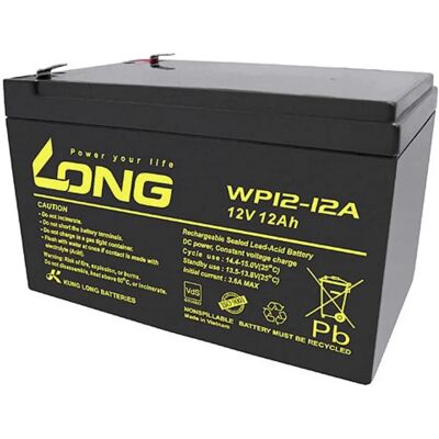 Batteri WP12-12A/F2 12V 12Ah AGM - VdS-certifierad Batteri WP12-12A/F2 12V 12Ah AGM - VdS-certifierad