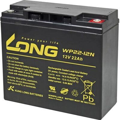 Long WP22-12N Blei-Batterie 12V 22Ah AGM - Batterityp Long WP22-12N Blei-Batterie 12V 22Ah AGM - Batterityp