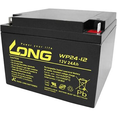 WP24-12 blybatteri - 12V 24Ah AGM M5 - Batteri WP24-12 blybatteri - 12V 24Ah AGM M5 - Batteri