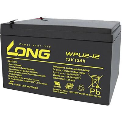 Kung Long WPL12-12 12V 12Ah AGM Batterie - USV & Notstrom Kung Long WPL12-12 12V 12Ah AGM Batterie - USV & Notstrom
