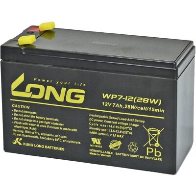Bosch WP7-12(28W)-M/F1 Blybatteri - 12V 7Ah AGM VdS Certifiering Bosch WP7-12(28W)-M/F1 Blybatteri - 12V 7Ah AGM VdS Certifiering