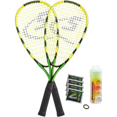 Speedminton - S90 - Vert - Jaune - Set de badminton - Publicité Speedminton - S90 - Vert - Jaune - Set de badminton - Publicité