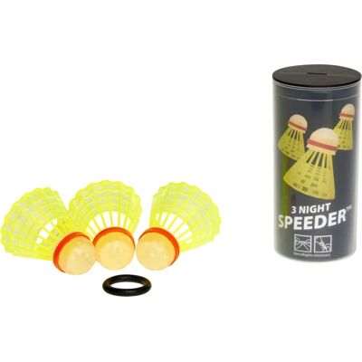 Speedminton Night Set - 3er Synthetic Shuttles Speedminton Night Set - 3er Synthetic Shuttles