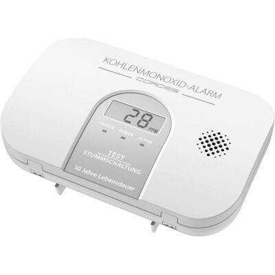 Cordes Haussicherheit CC-4100 Carbon Monoxide Detector - Electrochemical, 10-Year Battery, LED Cordes Haussicherheit CC-4100 Carbon Monoxide Detector - Electrochemical, 10-Year Battery, LED