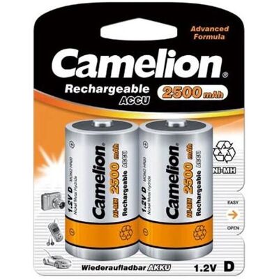 Camelion 17025220 - Wiederaufladbare NiMH D Batterie - 2er Pack Camelion 17025220 - Wiederaufladbare NiMH D Batterie - 2er Pack