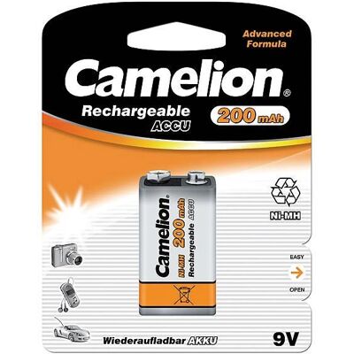 Camelion NH-9V200BP1 wiederaufladbare Batterie - 9V NiMH Camelion NH-9V200BP1 wiederaufladbare Batterie - 9V NiMH