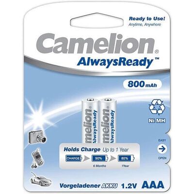 Camelion NH-AAA800ARBP2 Wiederaufladbare Batterie - AAA NiMH Camelion NH-AAA800ARBP2 Wiederaufladbare Batterie - AAA NiMH