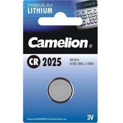 Batteria a bottone al litio Camelion CR2025 - 3V - 1 Pezzo Batteria a bottone al litio Camelion CR2025 - 3V - 1 Pezzo