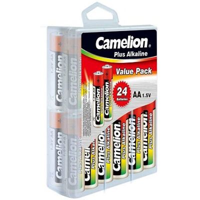 Pile alcaline AA Camelion - Jetable, 24 pièces - Publicité Pile alcaline AA Camelion - Jetable, 24 pièces - Publicité