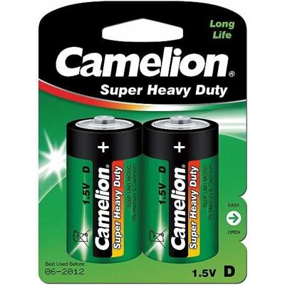 Camelion R20P-BP2G - 2x D-zink-koolstofbatterij Camelion R20P-BP2G - 2x D-zink-koolstofbatterij
