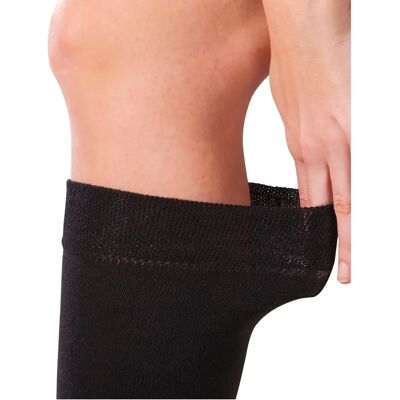 FUSSGUT Schwarze Kompressionssocken - Venenfreund Kniestrümpfe - Diabetikersocken FUSSGUT Schwarze Kompressionssocken - Venenfreund Kniestrümpfe - Diabetikersocken