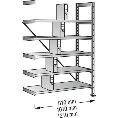 Kaiser+Kraft Estantería Galvanizada 1920 mm - Ampliación Kaiser+Kraft Estantería Galvanizada 1920 mm - Ampliación