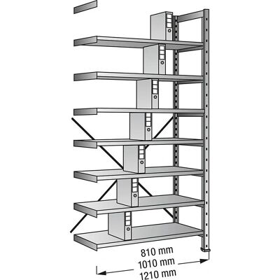 Estanterías ajustables Kaiserkraft - Archivo y Archivador - 2640mm Estanterías ajustables Kaiserkraft - Archivo y Archivador - 2640mm