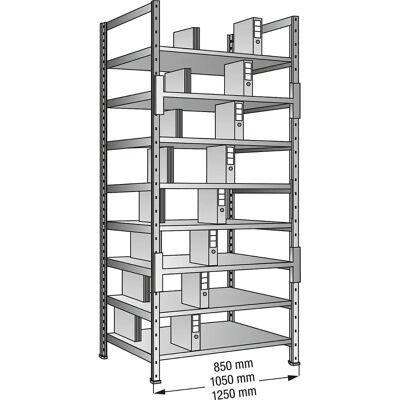 Kaiserkraft Estantería Galvanizada Básica - Archiveros y Estantes Kaiserkraft Estantería Galvanizada Básica - Archiveros y Estantes