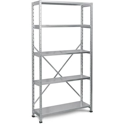 Estantería Kaiserkraft 1000mm ajustable zincada 5 baldas - Estantería Estantería Kaiserkraft 1000mm ajustable zincada 5 baldas - Estantería