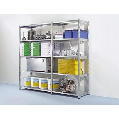 Estantería modular industrial y de almacén Kaiserkraft - 1200mm de ancho, 5 estantes Estantería modular industrial y de almacén Kaiserkraft - 1200mm de ancho, 5 estantes