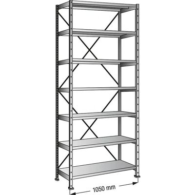 Estantería Kaiser Kraft - 7 Baldas Ajustables Zincadas - 2640mm Alto Estantería Kaiser Kraft - 7 Baldas Ajustables Zincadas - 2640mm Alto