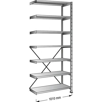 Estantería Galvanizada KaiserKraft - 7 Baldas Ajustables - 3000mm Estantería Galvanizada KaiserKraft - 7 Baldas Ajustables - 3000mm