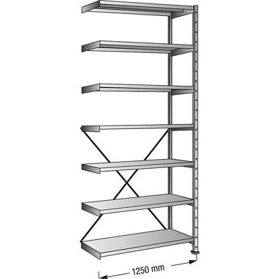 Estantería Zincada Kaiser+Kraft - 7 Baldas, 3000mm Alto Estantería Zincada Kaiser+Kraft - 7 Baldas, 3000mm Alto