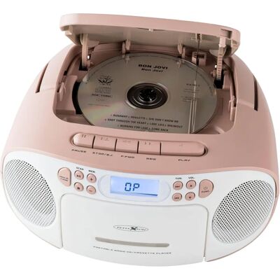 Reflexion RCR2260PK Przenośne radio z CD i kasetą - Radio Reflexion RCR2260PK Przenośne radio z CD i kasetą - Radio