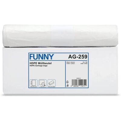 Sacchi della spazzatura HDPE bianchi 30L - Sacchetti della spazzatura Sacchi della spazzatura HDPE bianchi 30L - Sacchetti della spazzatura