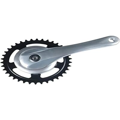 Mijnen Pieper Fiets Crankset - 38d.170mm, Vierkante As, Zilver Mijnen Pieper Fiets Crankset - 38d.170mm, Vierkante As, Zilver