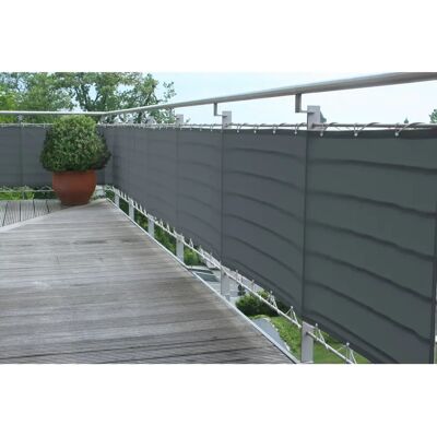FLORACORD Balkon Sichtschutz - 500x75 cm, anthrazit - Balkon Sichtschutz FLORACORD Balkon Sichtschutz - 500x75 cm, anthrazit - Balkon Sichtschutz
