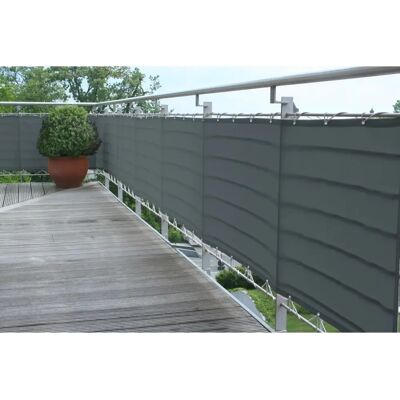FLORACORD Balkon Sichtschutz - Rechteckig UV-beständig Polyester 500x90cm FLORACORD Balkon Sichtschutz - Rechteckig UV-beständig Polyester 500x90cm