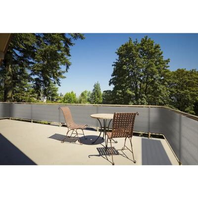 FLORACORD Balkon Sichtschutz - 500x90 cm - Grau FLORACORD Balkon Sichtschutz - 500x90 cm - Grau