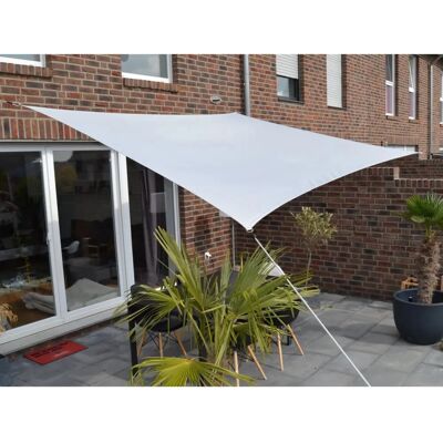Floracord 250x300cm Rechteckiger Sonnensegel - Grau Silber Floracord 250x300cm Rechteckiger Sonnensegel - Grau Silber