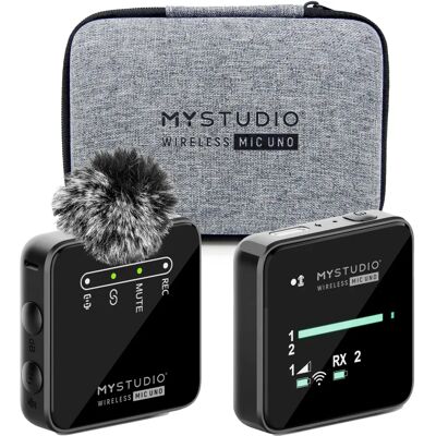 Easypix MyStudio Wireless Mic UNO - Mikrofon für Content-Erstellung Easypix MyStudio Wireless Mic UNO - Mikrofon für Content-Erstellung