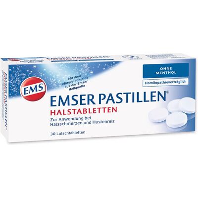 EMSER - Pastillen ohne Menthol - Sans menthol - Tablettes - Medicine - Publicité EMSER - Pastillen ohne Menthol - Sans menthol - Tablettes - Medicine - Publicité