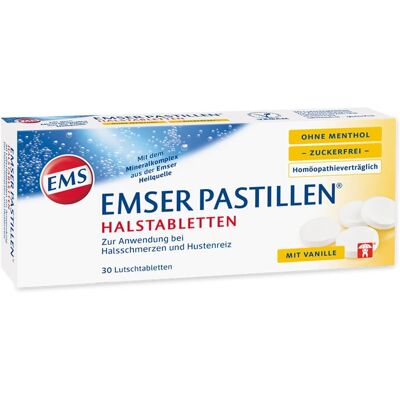 Emser - Pastilles Zuckerfrei Menthol - Sans sucre - Sans menthol - Tablet - Publicité Emser - Pastilles Zuckerfrei Menthol - Sans sucre - Sans menthol - Tablet - Publicité