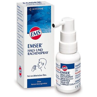 Emser - Hals- und Rachenspray - Spray pour la gorge - Publicité Emser - Hals- und Rachenspray - Spray pour la gorge - Publicité