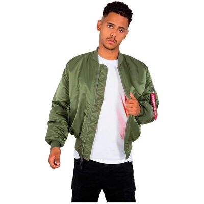 Alpha Industries MA-1 (100101) - salviegrøn (100101-01) Alpha Industries MA-1 (100101) - salviegrøn (100101-01)