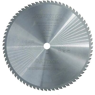 Jepson Modello 355/72Z Lama per sega circolare in metallo - Acciaio, Plastica, Non ferrosi Jepson Modello 355/72Z Lama per sega circolare in metallo - Acciaio, Plastica, Non ferrosi