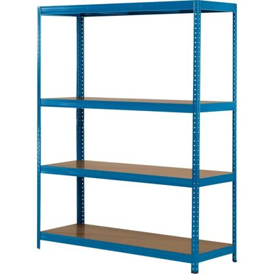 SZ Metall Weitspannregal - Blau - 150x60x200cm - Schwerlast Stahlregal SZ Metall Weitspannregal - Blau - 150x60x200cm - Schwerlast Stahlregal