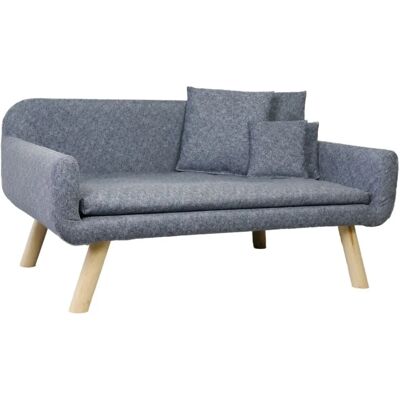 SILVIO DESIGN - Hundesofa Cora - Grau - 103x60x50 cm - Sofa SILVIO DESIGN - Hundesofa Cora - Grau - 103x60x50 cm - Sofa