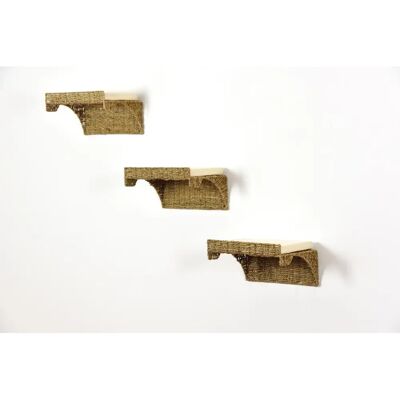 Silvio Design Katzen-Wandregal Seegras 3er-Set Silvio Design Katzen-Wandregal Seegras 3er-Set