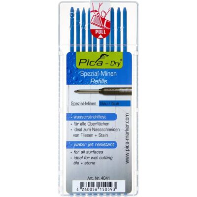 Recharge Pica Dry 4041 Bleu - Multi-surfaces, 10 pcs - Publicité Recharge Pica Dry 4041 Bleu - Multi-surfaces, 10 pcs - Publicité