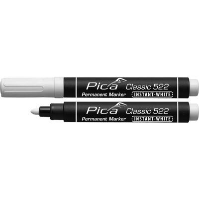 Marcatore Permanente Bianco Pica - Punta Rotonda 1-4mm - Marker Marcatore Permanente Bianco Pica - Punta Rotonda 1-4mm - Marker