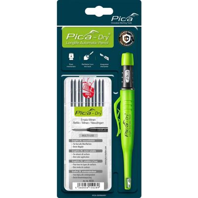 Pica Graphitmarker - Nachfüllbar, Staub- und Nässeschutz - Marker, Nachfüllset, Schärfer - Künstlerbedarf Pica Graphitmarker - Nachfüllbar, Staub- und Nässeschutz - Marker, Nachfüllset, Schärfer - Künstlerbedarf